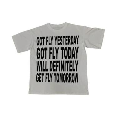 Imagem de Camiseta Masculina Oversized Y2K De Algodão Com Estampa De Letras Hiph