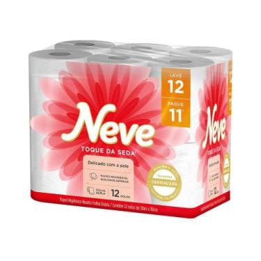 Imagem de Papel Higiênico Neve Toque de Seda Folha Dupla Leve 12 Pague 11