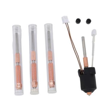 Imagem de Fabater Kit de Bloco de Aquecimento Cerâmico Hotend Eficiente de Alto Fluxo para Impressoras K1C K1, Aquecimento Cerâmico 60W, para Fácil Substituição do Bico, Impressão PLA ABS PETG CF