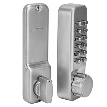 Imagem de aqxreight Fechadura Com Senha de Liga de Zinco - Entrada Mecânica Sem Chave para Portões de Armários, Fechadura de Combinação de Acesso Seguro