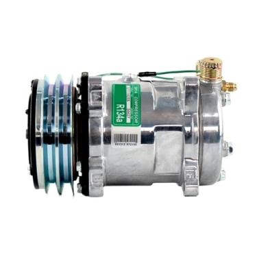 Imagem de Compressor de ar condicionado AC para carro 508 2PK Auto 24v Compressor de ar 6627A, compatível com carro universal