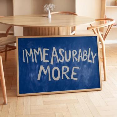 Imagem de Impressão de arte de parede Immeasurably More Pintura em tela inspiradora para sala de estar casa quarto apartamento dormitório decoração sem moldura
