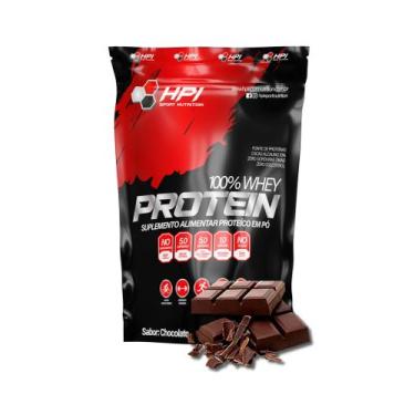 Imagem de 100% Whey Protein 900g HPI Sport Nutrition, Chocolate