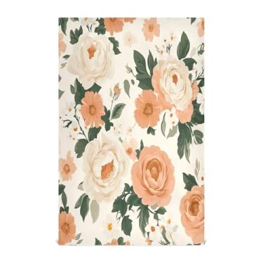 Imagem de xigua Conjunto de 1 panos de prato de cozinha florais vintage, macios e altamente absorventes de secagem rápida para limpeza de pratos e limpeza à mão, 71 x 45 cm