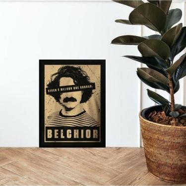 Imagem de Quadro Decorativo Poster Belchior 33X24Cm - Com Vidro