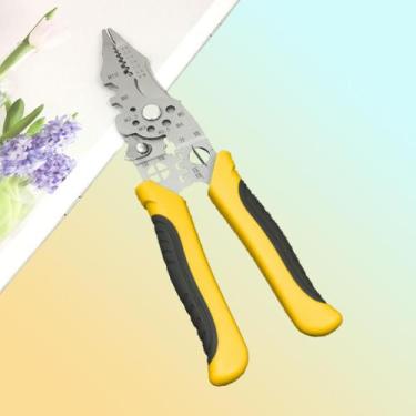 Imagem de Alicate Ferramenta Multifuncional Descascador Cabo Cripador Decapador 