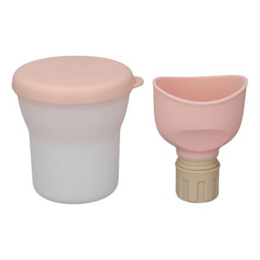 Imagem de Ainoli mictório portátil à prova de derramamento reutilizável funil de urina de emergência copo de xixi para crianças adultos viagens de carro (Rósea)