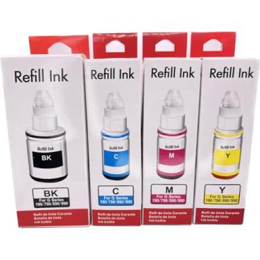 Imagem de Kit 4 Tintas Compativel Canon G3110 G3111 G4111 Gl-190