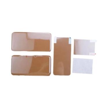 Imagem de Capa Protetora Transparente Para Novo 2DS 3DS XL LL JCD Com Protetor D