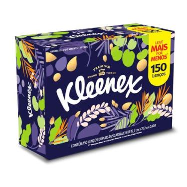 Imagem de Lenço de Papel Kleenex Premium150 Unidades Leve Mais por Menos