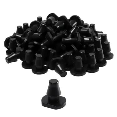 Imagem de 100 peças de plugues de extremidade farpada de 1/4 polegada acessórios de irrigação por gotejamento conectores de linha de gotejamento para tubo de irrigação de 1/4 polegada sistema de irrigação de