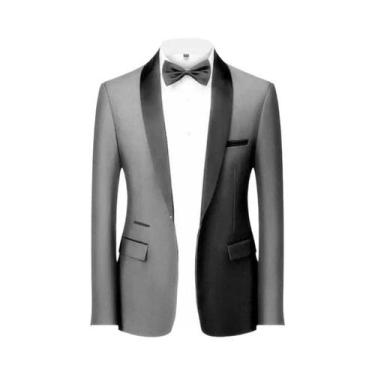 Imagem de Terno Slim Fit Masculino De Alta Qualidade Para Casamento, Traje Forma