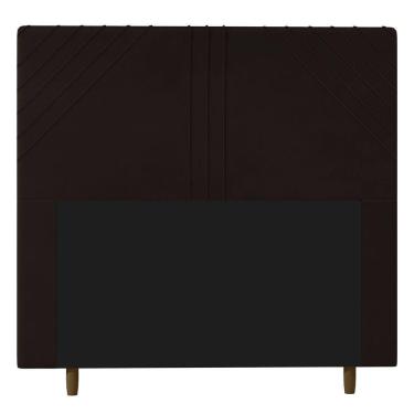 Imagem de Cabeceira Cama Box Casal Queen Size Lisboa 160cm Marrom