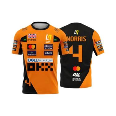 Imagem de Camiseta Esportiva Respirável De Manga Curta Edição NO.4 Lando Norris 