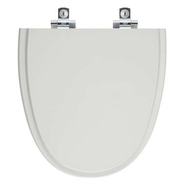 Imagem de Assento Sanitário Soft Close Aloha Cinza Prata Para Vaso Celite