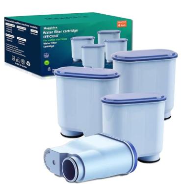 Imagem de Filtro de água AquaClean para máquinas de café Philips, pacote com 4 filtros de café AquaClean CA6903, filtro de água para máquina de café de alta eficiência - melhora o sabor do café e protege a