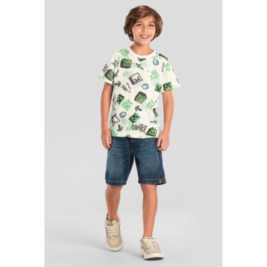 Imagem de Camiseta infantil menino do Minecraft Brandili