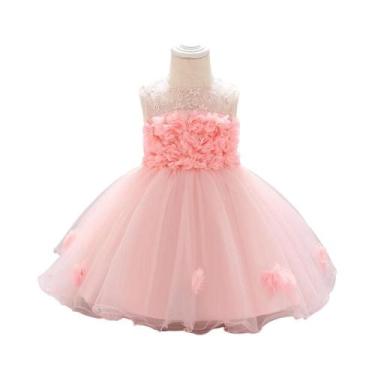 Imagem de Vestido De Festa Para Menina Pequena, 1 Ano, Aniversário, Batizado, Ve