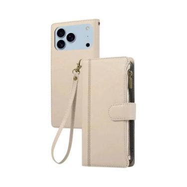 Imagem de Capa Carteira De Couro PU Com Alça Transversal E Porta-Cartões Para iP