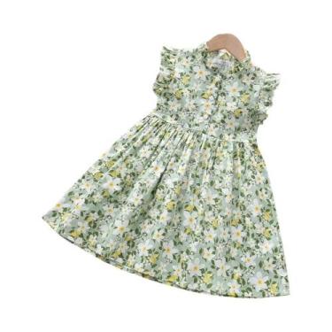 Imagem de Vestido De Princesa Sem Mangas Para Meninas, Roupas Casuais De Verão P