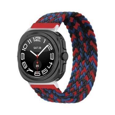 Imagem de Pulseira Solo Loop De Nylon Trançado Para Samsung Galaxy Watch 7 Ultra