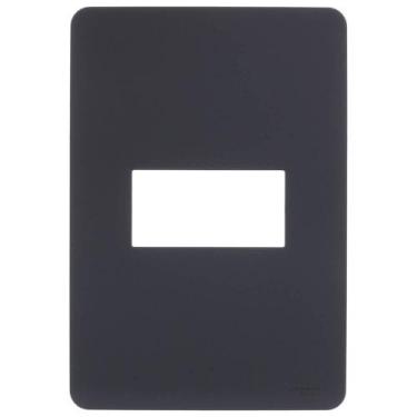 Imagem de Placa 4x2 1 Posto Stellar Black Orion - S730101294 - SCHNEIDER - Steck