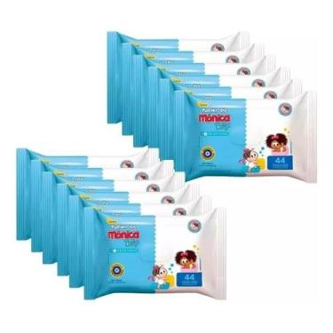 Imagem de Kit 264 Lenço Umedecido 6 Pacotes Turma Da Monica Promoção - Turma da 