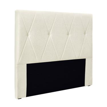 Imagem de Cabeceira Cama Box Casal King 195cm Elisa Linho Rústico - Loja Sheep