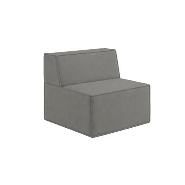 Imagem de Poltrona Modular Puff Compacto Bouclê Confortável - Balaqui