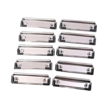 Imagem de 10 Peças De Clipes De Metal Com Mola Para Pastas, Grampos De Papelaria