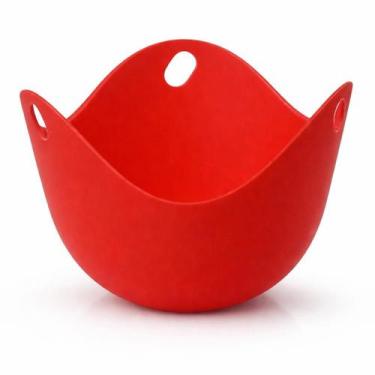 Imagem de 2 Formas Para Ovo Poché Em Silicone - Topmixshop, vermelho