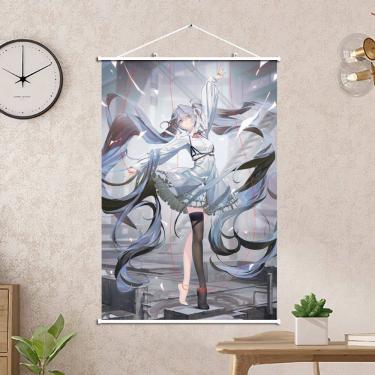 Imagem de Pôster de arte de parede Anime Hatsune Miku para decoração de quarto 40x60cm