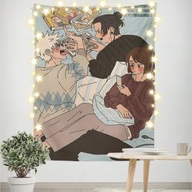 Imagem de Tapeçaria para decoração de parede Jujutsu Kaisen Anime 100x150cm - ta