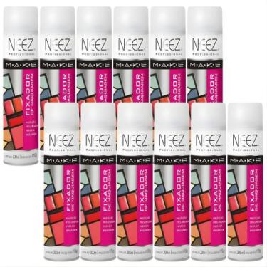 Imagem de Kit 12 Fixador De Maquiagem Profissional Neez Spray Alta Duração Prote