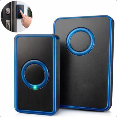 Imagem de Campainha Sem Fio Longo Alcance Wireless Residência 38 Toque Preto 110