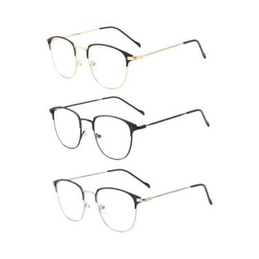 Imagem de Óculos De Sol Unissex Com Armação De Metal Preta, Óculos De Moda Para 