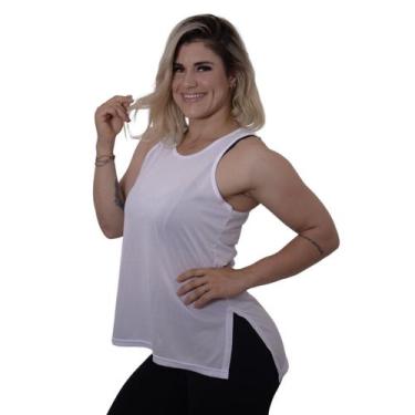 Imagem de Regata Feminina Dry Furadinho Tapa Bumbum Treino Academia - FR Moda Fi