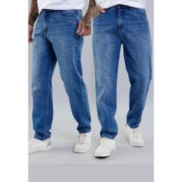 Imagem de Kit 2 Calças Jeans Masculina Básica Perna Reta Dialogo-Masculino