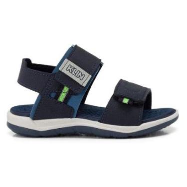 Imagem de Sandália Infantil Menino Papete klin Line Play Marinho/Azul-Masculino