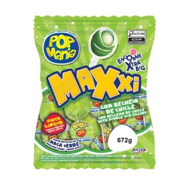 Imagem de PIRULITO POP MAXXI 28G C/24 Unidades, MACA VERDE