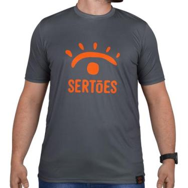 Imagem de Camisa Camiseta Manga Curta Sertões Casual Oficial 01, Grafite, P