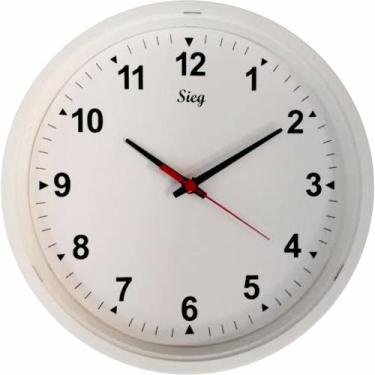 Imagem de Relógio Redondo Branco 28cm - 2800-00 - SIEG