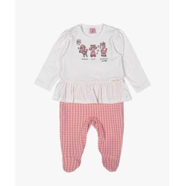 Imagem de Macacão Bebê Menina Poodle Vichy Momi-Feminino