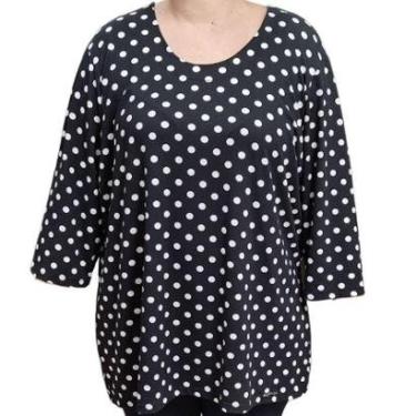 Imagem de Blusa Feminina Manga 3/4 Bolinhas Raio de luz-Feminino