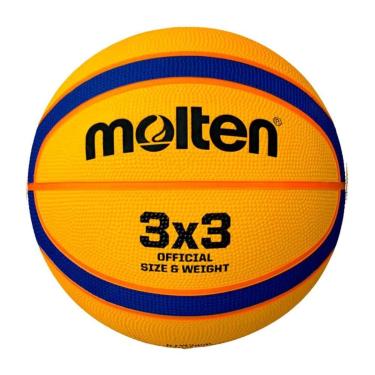 Imagem de Bola Molten Basquete Rubber Cover 3x3 Amarelo - Unissex-Unissex