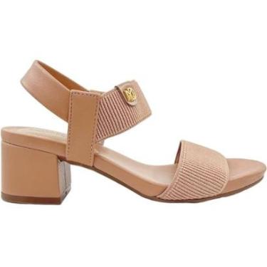 Imagem de Sandália Feminina Casual Dia a Dia Passeio Trabalho Ultra Conforto Salto Médio Modare 7187.100-Feminino
