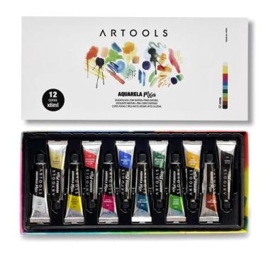 Imagem de Aquarela em Bisnaga Artools Misci 6ml 12 Cores