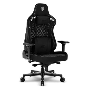 Imagem de Cadeira Gamer DT3 Rhino Fabric, ergonomica e confortável em Tecido DT3 TechSoft™, espuma injetada, estrutura reforçada em aço, braços 4D+, suporta até 200kg e altura máx. de 2,00m (Cool Black)