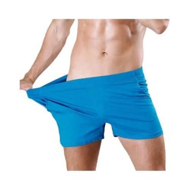 Imagem de Shorts Boxer Masculinos De Verão Soltos E Respiráveis Em Algodão Confo