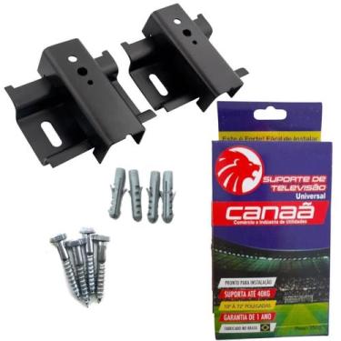Imagem de Suporte Fixo Preto Para TV Grande Durável e Fácil Instalação - Canaã